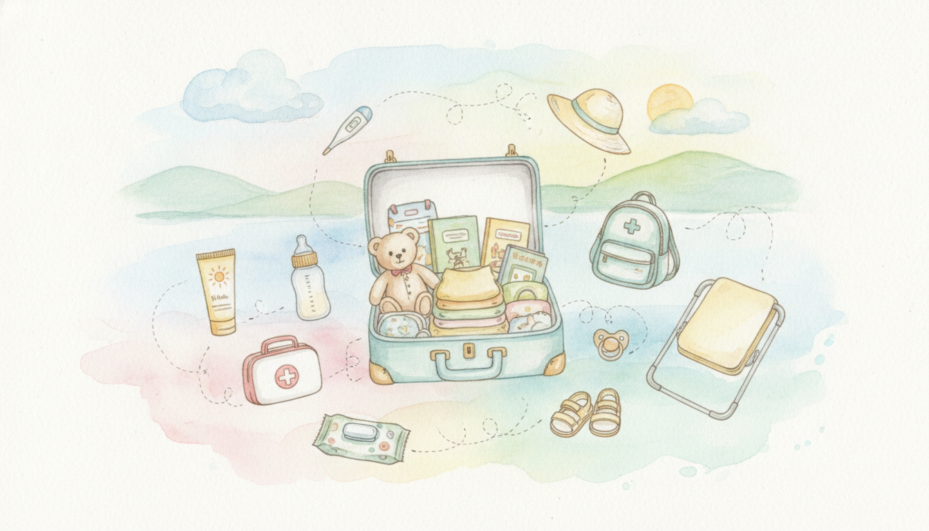 1歳の子連れ旅行の持ち物リスト!必需品から便利グッズまで徹底解説?