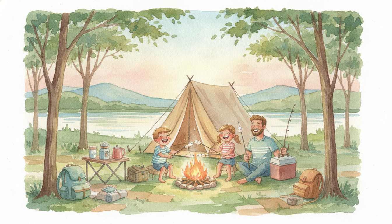 夏の<span style="color: red; font-weight: bold;">子連れキャンプ</span>、持ち物で失敗したくない!子どもの笑顔を守る秘訣とは?