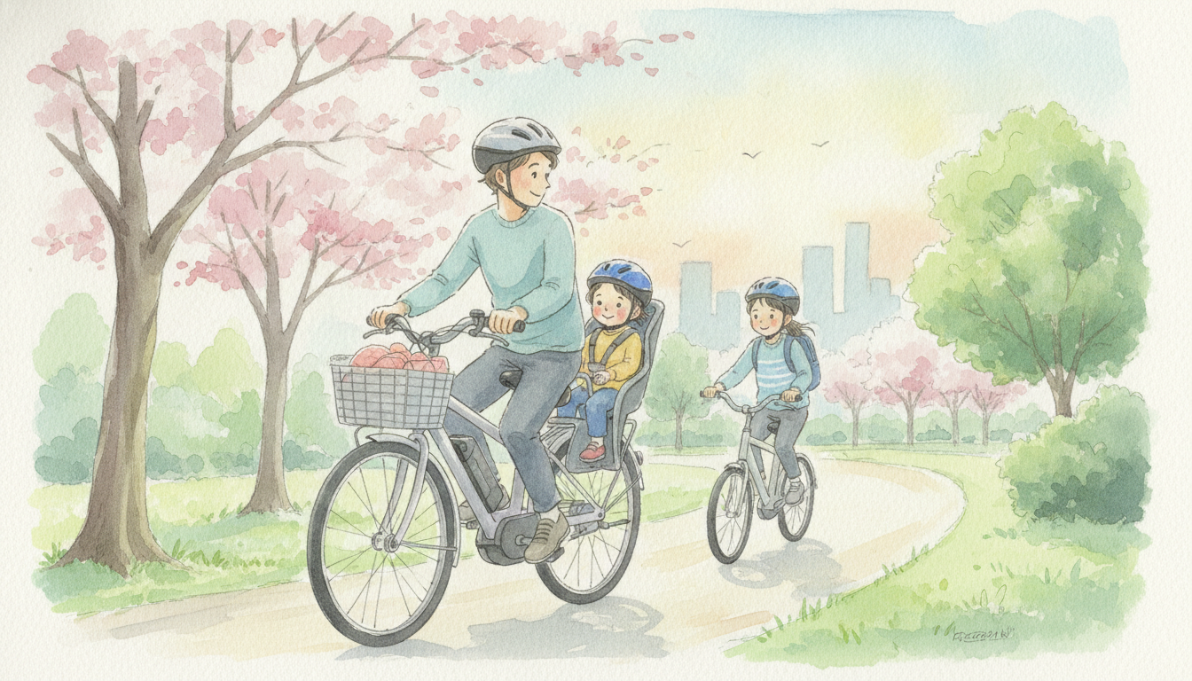 電動自転車に子供を乗せるのはいつから?安全なデビュー時期と卒業タイミングは?