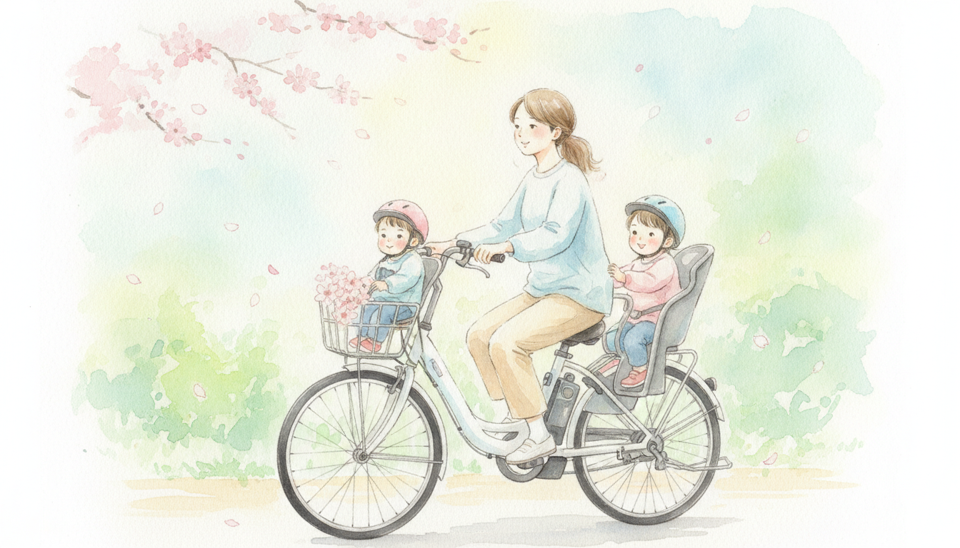 電動自転車への子供の同乗は1歳を過ぎてからが現実的なスタート