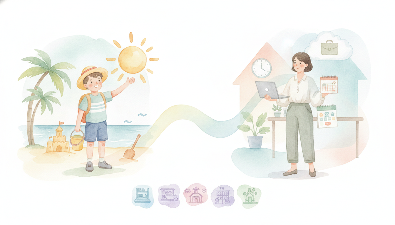夏休み中のパートは「ハイブリッド型」で乗り切るのがおすすめです